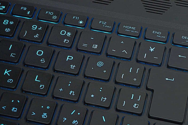 バックライトが搭載されている