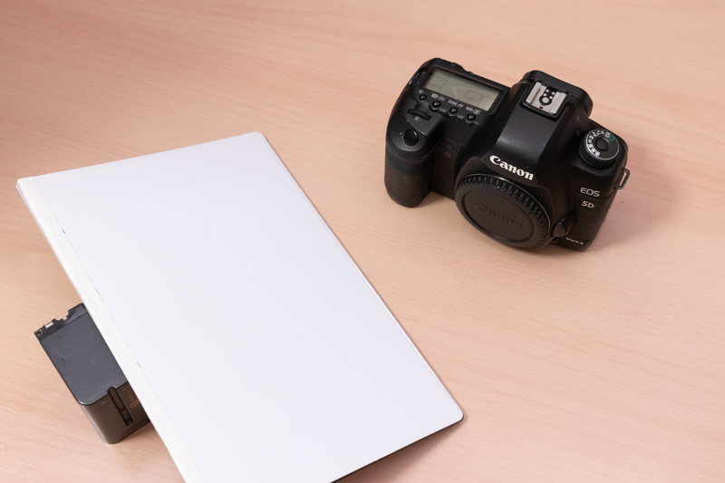 レフ板で光を反射させる