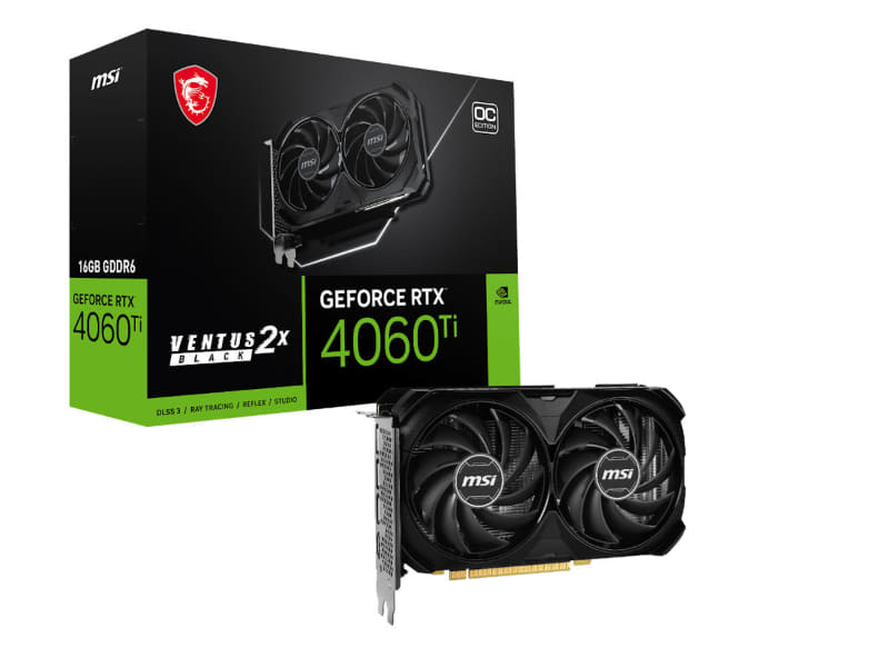 GeForce RTX 4060 Ti VENTUS 2X BLACK 16G OC
