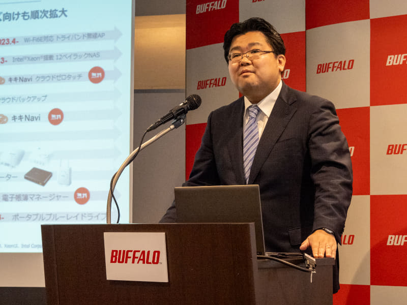 株式会社バッファロー 常務取締役 石丸正弥氏