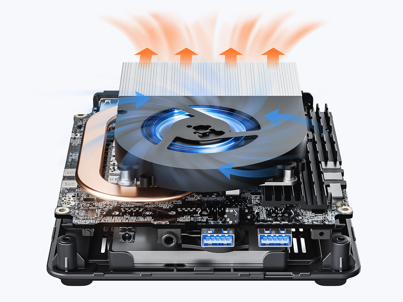 シングルヒートパイプ冷却システムを装備