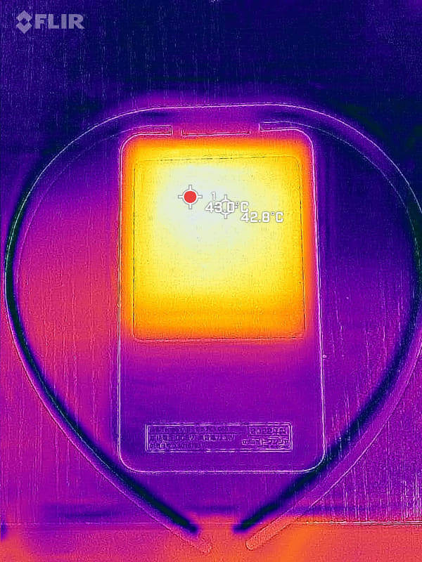 温モード強の温度