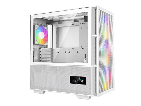 DeepCool、エアフロー重視のミドルタワーケース。CPU温度が表示できる