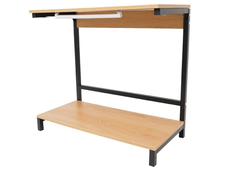 収納スペースを上下に増やすパソコン台