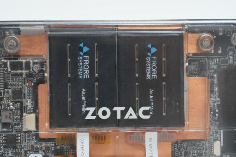 PI430AJに搭載されているソリッドステートアクティブ冷却システム「AirJet Mini」。PI430AJではAirJet Miniを2基搭載し、約10Wの冷却能力を実現