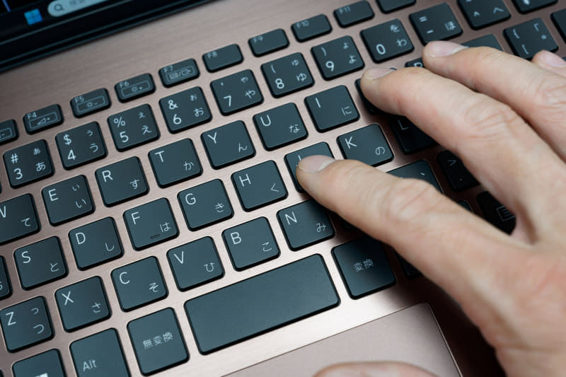 タイプフィーリングは良好だが、タイプ音はノイズ成分がやや多いかも