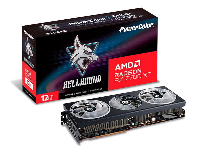 Hellhound AMD Radeon RX 7700 XT 12GB GDDR6