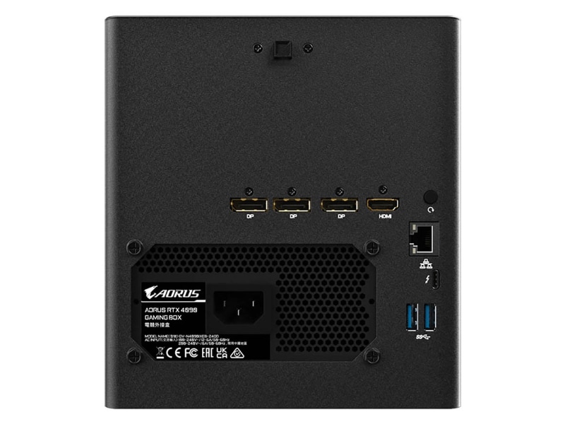 本体背面のインターフェイス