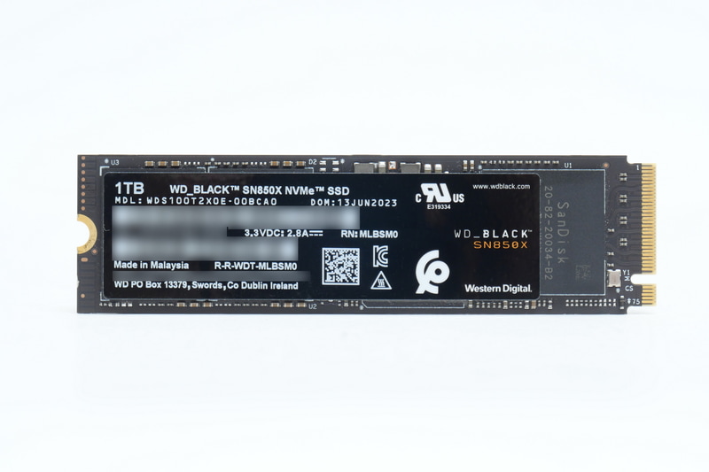 「WD_BLACK SN850X NVMe SSD」1TBモデル、「WDS100T2X0E」