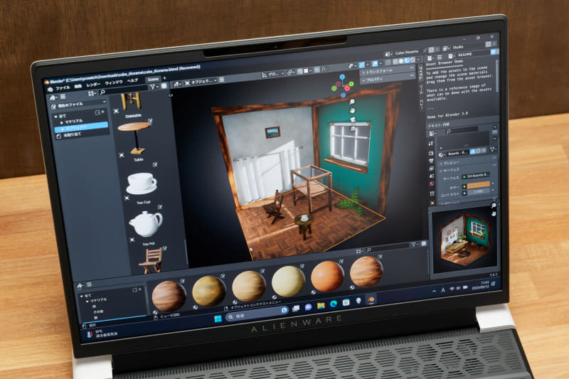 3D CG制作にも向く高解像度