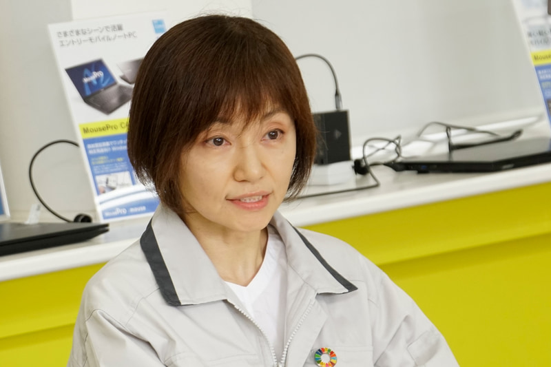 マウスコンピューターiiyama開発室の嶋田亜紀氏