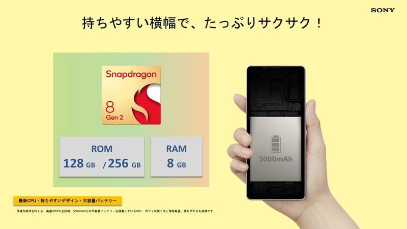 Snapdragon 8 Gen 2を搭載