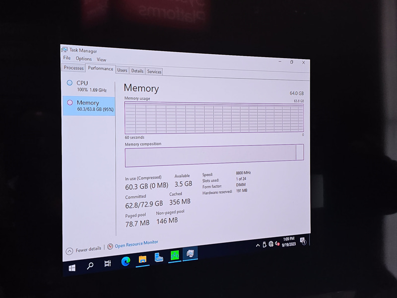どうみてもGranite RapidsとみられるCPUを利用して行なわれているMCR DIMMのデモ