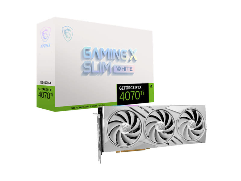 GeForce RTX 4070 Ti GAMING X SLIM WHITE 12G