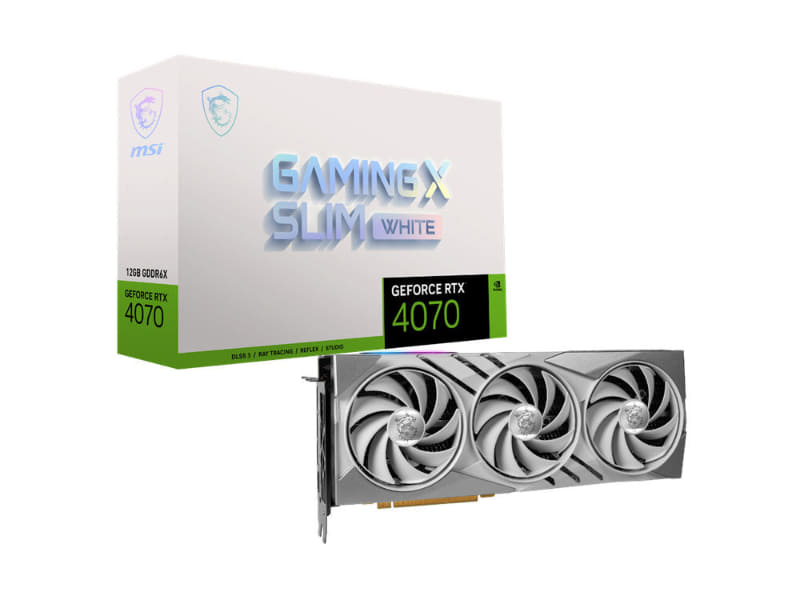 GeForce RTX 4070 GAMING X SLIM WHITE 12G