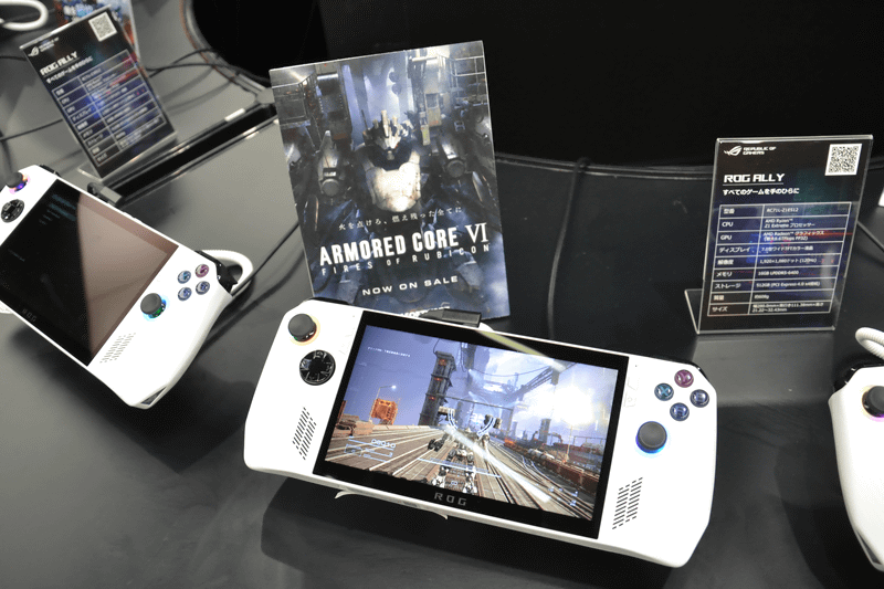 「アーマード・コア6」など最新ゲームを実機で体験できる