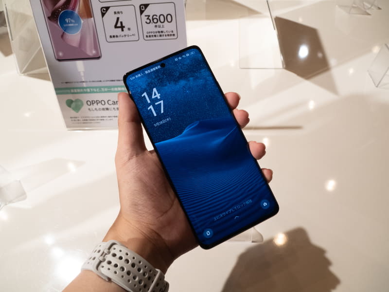 手に持った様子