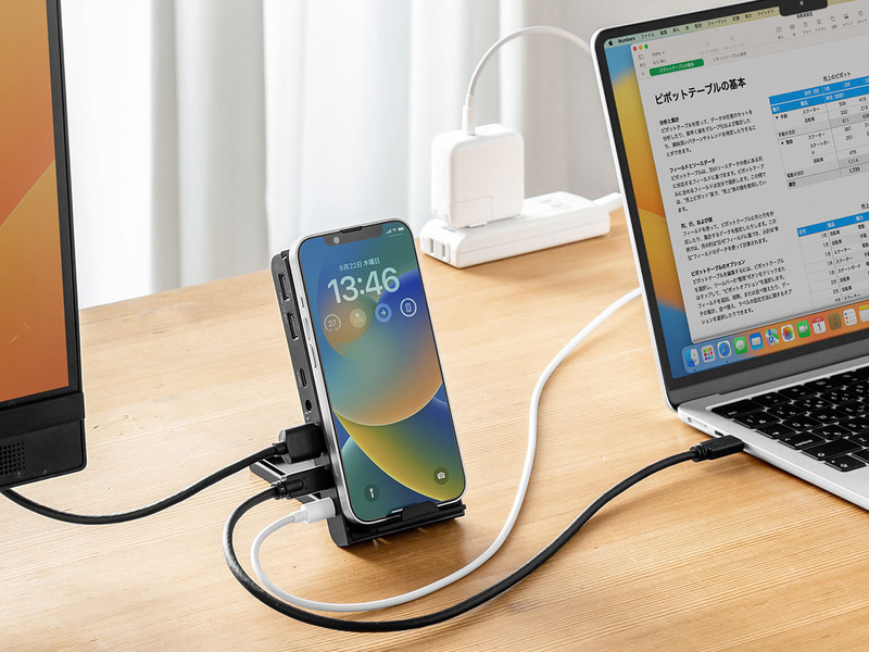スマートフォンなどのスタンドとして使える