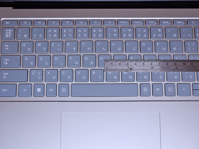 キーボードも従来製品と同じ