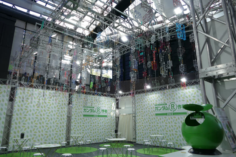 ガンプラリサイクルプロジェクトでは2021年度は11トン、2022年度は約21トンのランナーを回収。©創通・サンライズ ©創通・サンライズ・MBS