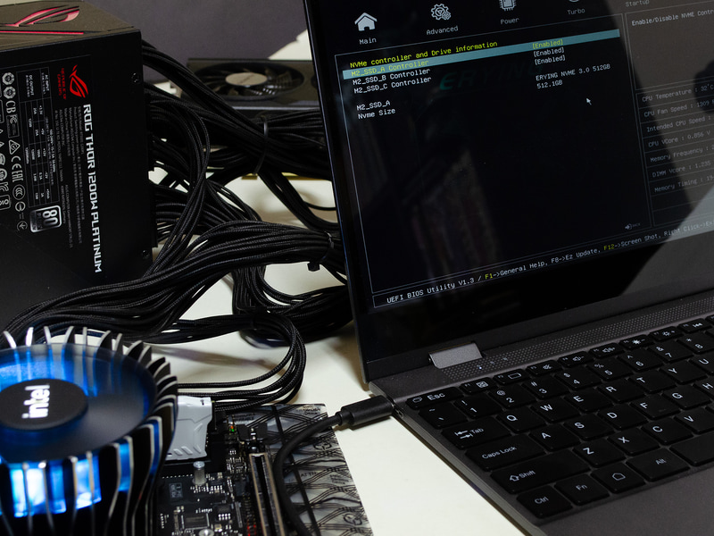 とりあえずバラック(GPUなし)で作動確認