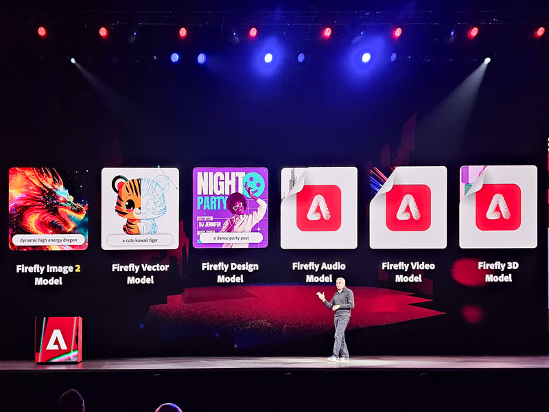 左の3つが今回のAdobe MAXで発表された3つのモデル、そして右の3つは今回開発意向表明があった3つのモデル