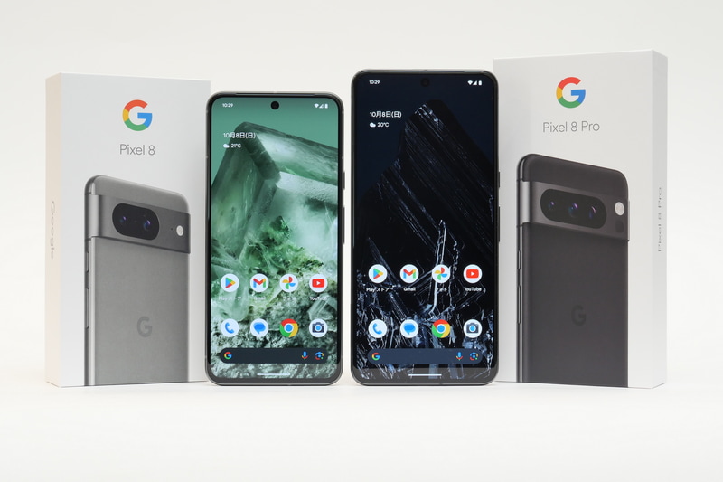 「Google Pixel 8」、「Google Pixel 8 Pro」
