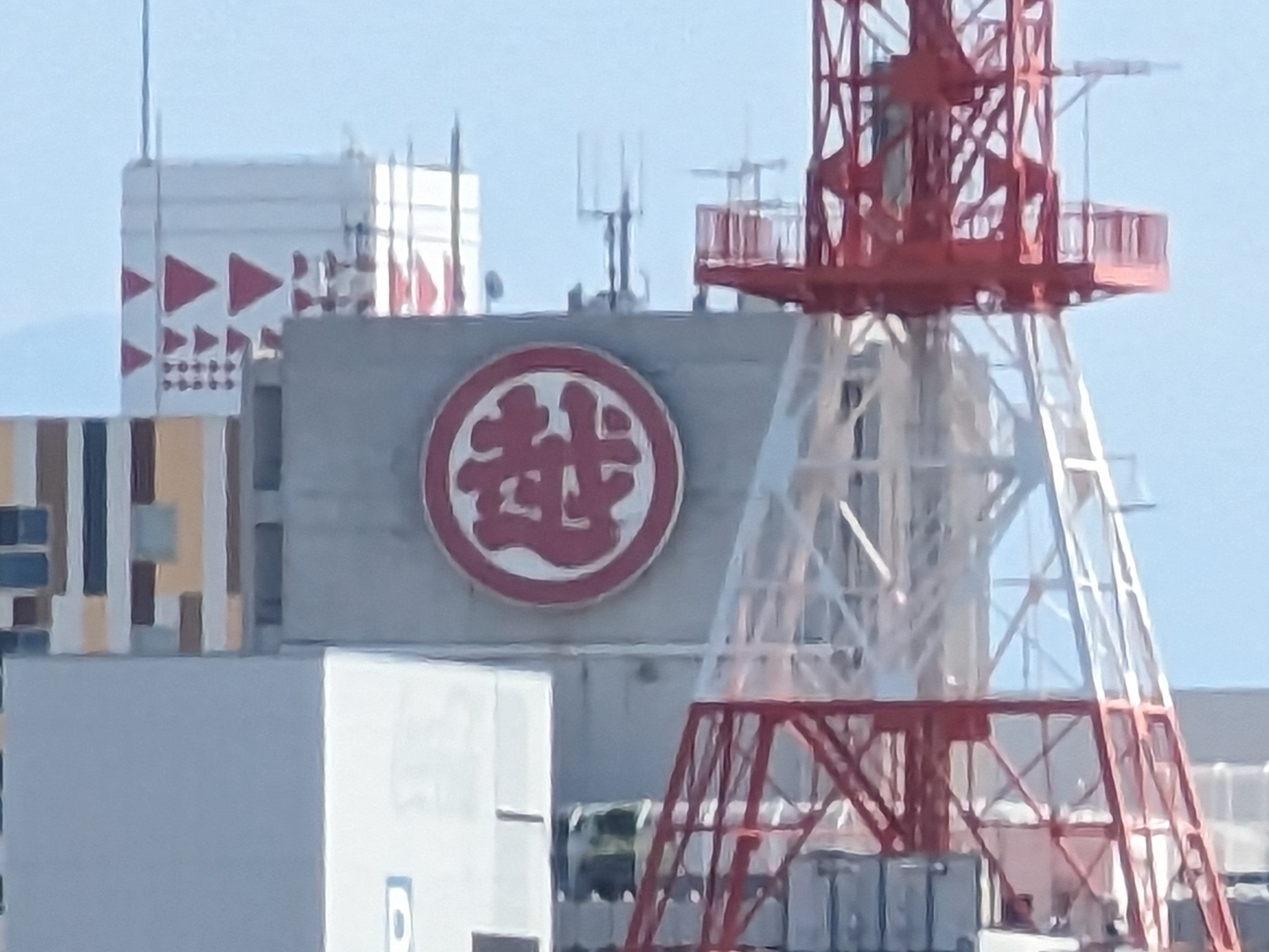 一部を拡大したもの。デジタルズームとしてはなかなかの画質ではある