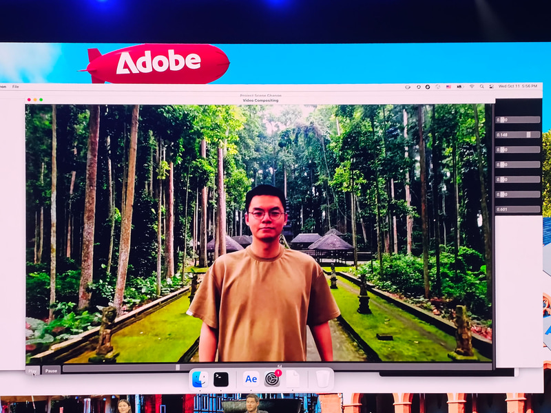 普通のPremiere Proなどで合成すると変な画角になるが、そうしたこともなく合成可能に