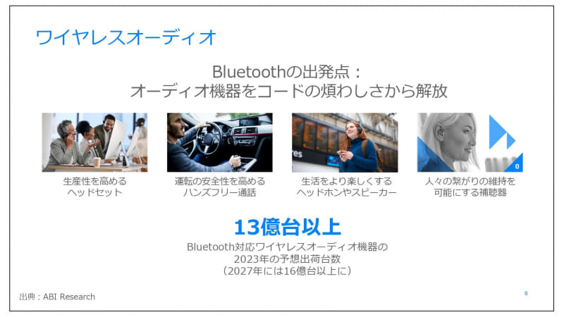 ワイヤレスオーディオ分野