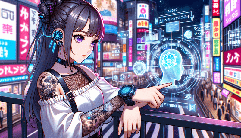 AIを活用している女性に変更(DALL-E 3で生成)