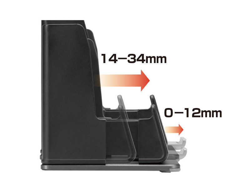 大小2つのトレイを備える