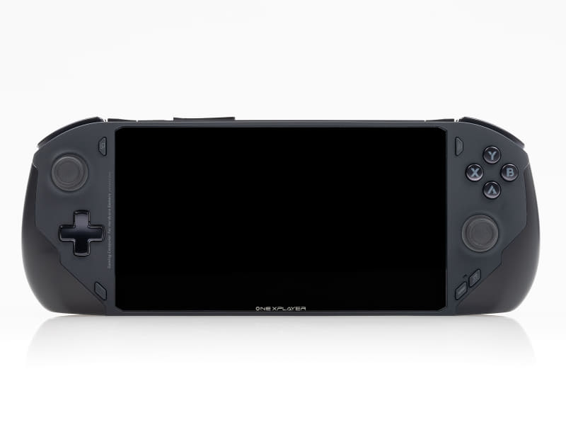 正面右側にABXYボタン、スタートボタン、R3ジョイスティック、キーボードボタン、ターボボタン、左側にバックボタン、L3ジョイスティック、十字キー、ホームボタン