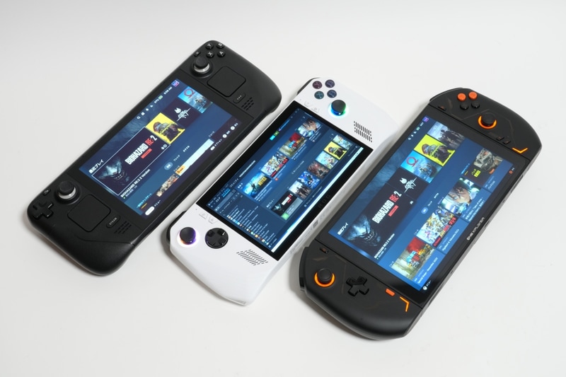 「Steam Deck」5万9,800円～、「ROG Ally」8万4,800円～、「ONEXPLAYER 2 Pro」15万7,000円～