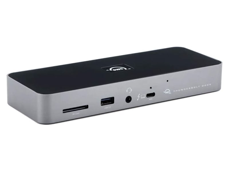 <a href="https://owcdigital.jp/WP/thunderbolt-dock/" class="n" target="_blank">製品ページのURL</a><br>価格:4万円前後●Thunderbolt 4(アップストリーム、最大96W)●Thunderbolt 4(ダウンストリーム)×3●USB 3.0×3●USB 2.0●Gigabit Ethernet●SDカードスロット●オーディオ入出力●サイズ:約198×74×26mm●重量:400g