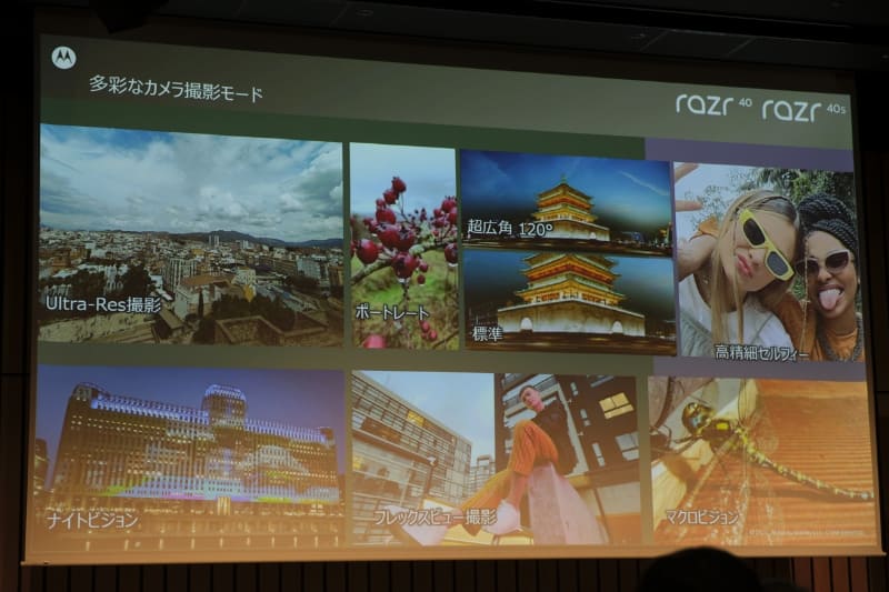 多彩な撮影モードも用意