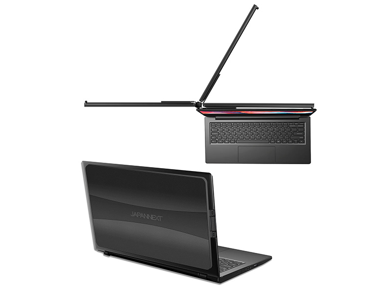 ヒンジにより折りたたんでおける