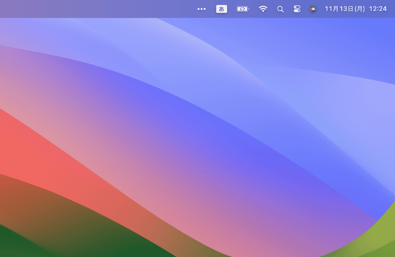 [Hidden menu bar items]に登録したアイテムは、Bartenderアイコン(…)をクリックしたときだけ表示されます