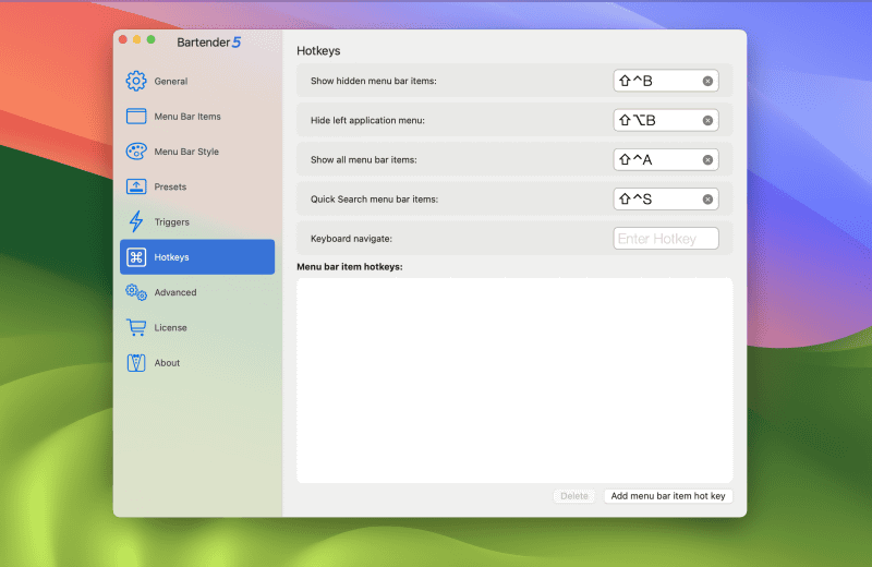 薄いグレーで表示されている[Enter Hotkey]の部分をクリックしたら設定したいキーの組み合わせを押して設定します