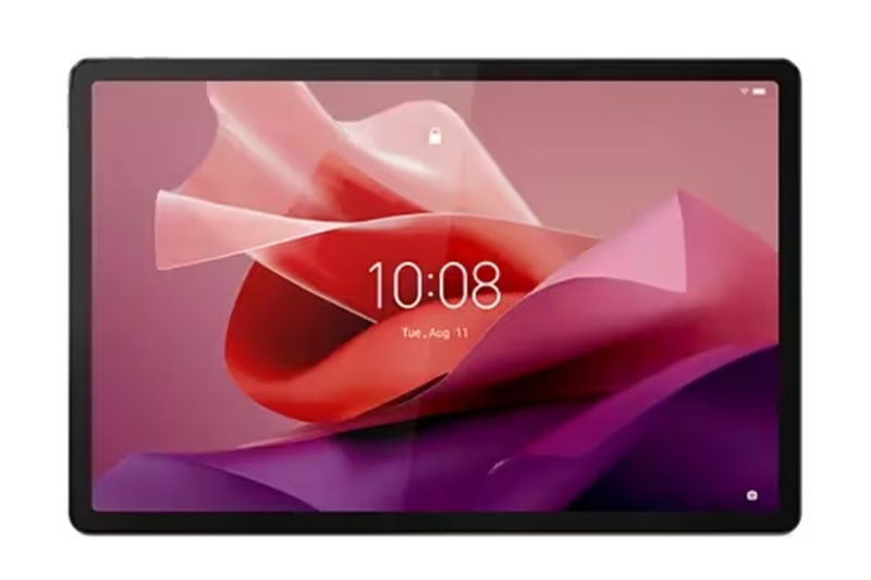 <a href="https://www.lenovo.com/jp/ja/p/tablets/android-tablets/tablets-p-series/lenovo-tab-p12/len103l0018" class="n" target="_blank">製品ページのURL</a><br>実売価格：5万円前後●ディスプレイ：12.7型液晶(2,944×1,840ドット)●スペック：MediaTek Dimensity 7050、8GBメモリ、128GBストレージ、Android 13●インターフェイス：USB 2.0 Type-C、Wi-Fi 6、Bluetooth 5.1、金属接点端子など●カメラ：前面1,300万画素、背面800万画素●バッテリ容量：10,200mAh●サイズ：293.4×190.8×6.9mm●重量：615g●その他：ペン対応