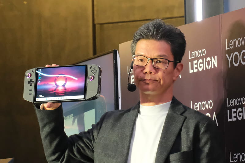 Legion Goを持つ櫛田弘之氏