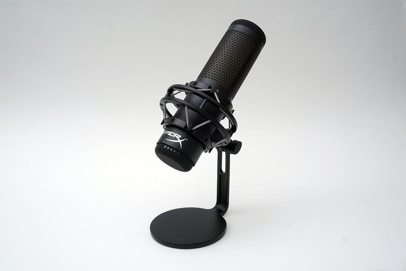 HPのマイク「HyperX QuadCast S」。ホワイトモデルもある