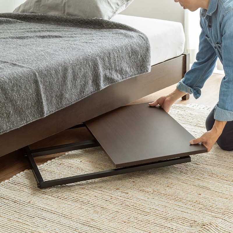 未使用時にコンパクトに折りたたんで収納できる