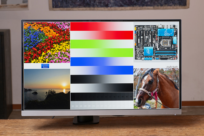 プロ向けというだけあり、明らかに一般的なモニターよりも発色が良い