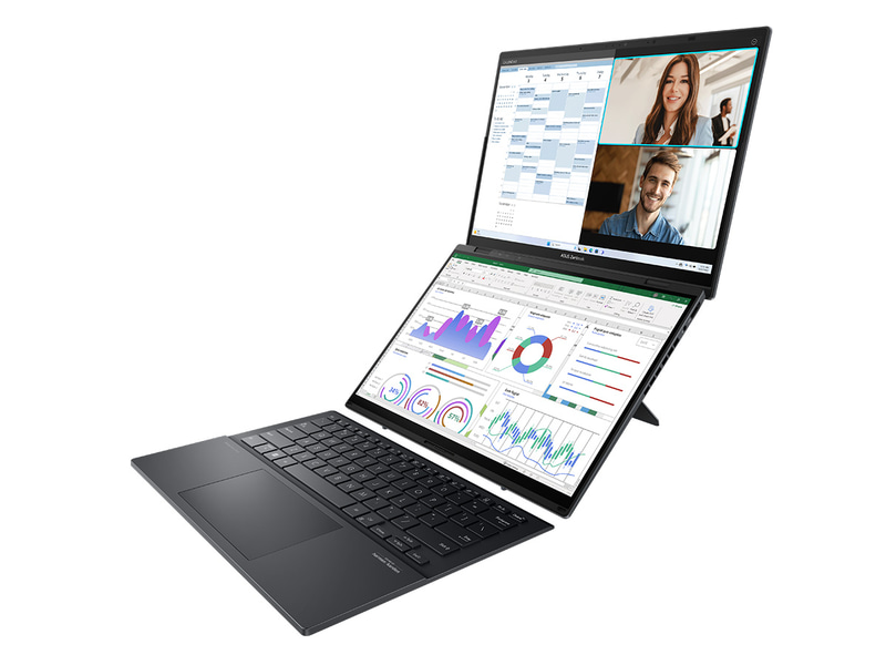 デュアルスクリーンを活かしてさまざまな形態で使える