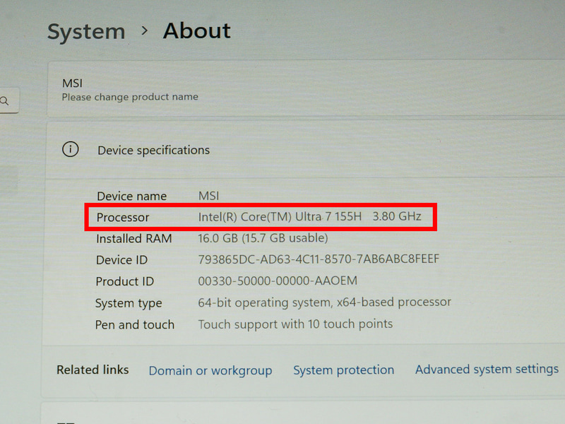 Claw A1Mのシステム情報