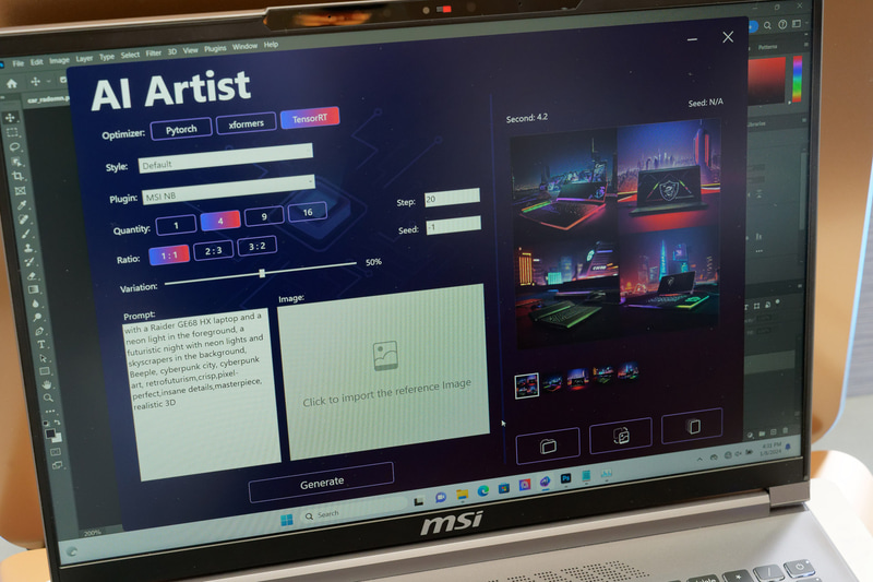 テキスト生成した画像はレイヤー分けされたPSD形式で出力可能