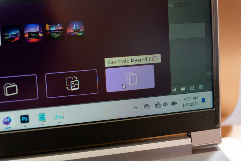 テキスト生成した画像はレイヤー分けされたPSD形式で出力可能