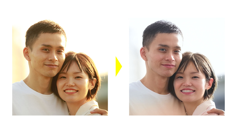 しかし、今回のように白黒の写真でなくても、色が強くのっている写真にも効果を発揮します