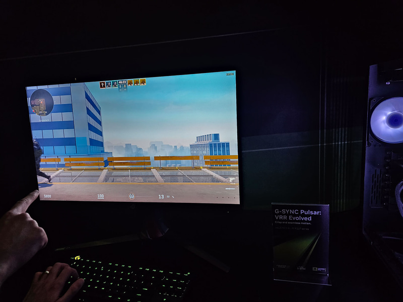 G-SYNC Pulsarのデモ